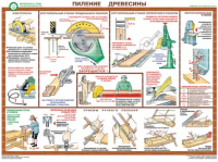 Комплект плакатов "Безопасность труда при деревообработке" - fgospostavki.ru - Артёмовский