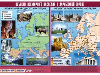 Таблица демонстрационная "Объекты всемирного наследия в Зарубежной Европе" (винил 100*140) - fgospostavki.ru - Артёмовский