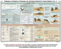 Плакат "Приемы и правила стрельбы из автоматического гранатомета АГС-17" - fgospostavki.ru - Артёмовский