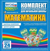 Динамические раздаточные пособия. Математика (Эластичные элементы). Единицы измерения, доли и дроби. - fgospostavki.ru - Артёмовский