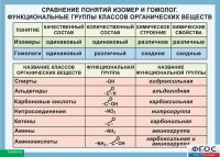 Таблица. Сравнение понятий изомер и гомолог. Функциональные группы классов органических веществ. - fgospostavki.ru - Артёмовский