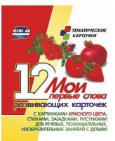 Тематические карточки "Мои первые слова" (красный цвет) - fgospostavki.ru - Артёмовский