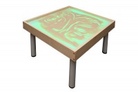 Столик на ножках для рисования песком "Радуга" с подсветкой RGB - fgospostavki.ru - Артёмовский