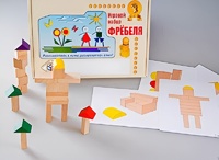 Игровой набор Фребеля "Конструктор деревянный без соединений-3" (Серия "Эксперимент") - fgospostavki.ru - Артёмовский