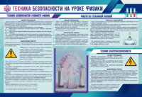 Стенд-уголок "Техника безопасности на уроках физики" - fgospostavki.ru - Артёмовский