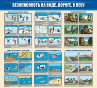 Стенд "Безопасность на воде, дороге, в лесу" - fgospostavki.ru - Артёмовский