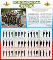 Стенд "Военная форма одежды (герб РФ) " - fgospostavki.ru - Артёмовский