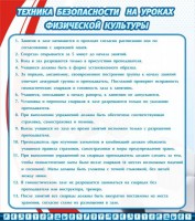 Стенд "Техника безопасности на уроках физкультуры" - fgospostavki.ru - Артёмовский
