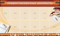Стенд "ПРАВОУСТАНАВЛИВАЮЩИЕ ДОКУМЕНТЫ" - fgospostavki.ru - Артёмовский