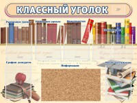 Стенд "Классный уголок" (с пробковым покрытием) - fgospostavki.ru - Артёмовский