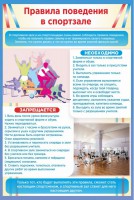 Стенд "Правила поведения в спортзале №1" - fgospostavki.ru - Артёмовский