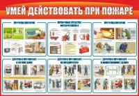 Стенд "Умей действовать при пожаре" - fgospostavki.ru - Артёмовский