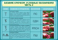 Стенд "Вязание крючком. Условные обозначения. Часть 2" - fgospostavki.ru - Артёмовский