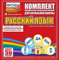 Динамические раздаточные пособия. Русский язык (веера). Читаем по слогам (слоги из двух букв). Конструируем слова (слоги из двух и трех букв). - fgospostavki.ru - Артёмовский