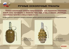 Комплект плакатов "Ручные гранаты" - fgospostavki.ru - Артёмовский