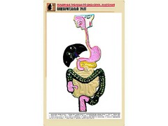 Рельефная таблица "Пищеварительный тракт" (формат А1, матовое ламинирование) - fgospostavki.ru - Артёмовский