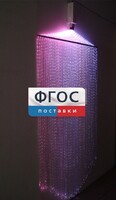 Фибероптическая занавесь (150 волокон) с интерактивным источником света - fgospostavki.ru - Артёмовский