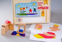 Игровой набор Фребеля "Конструктор деревянный без соединений-2" (Серия "Эксперимент") - fgospostavki.ru - Артёмовский