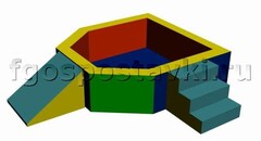 Сухой бассейн "Крепость" 1,5х1,2 метра - fgospostavki.ru - Артёмовский