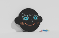 Фигурная грифельная меловая доска на тему эмоций - fgospostavki.ru - Артёмовский