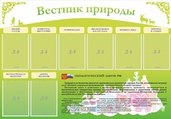 Стенд "Вестник природы" Вариант 4 - fgospostavki.ru - Артёмовский