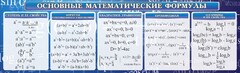 Стенд "Основные математические формулы" - fgospostavki.ru - Артёмовский