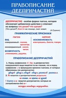 Стенд "Правописание деепричастий" - fgospostavki.ru - Артёмовский