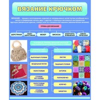 Стенд "Вязание крючком" - fgospostavki.ru - Артёмовский