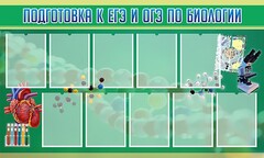 Стенд "Подготовка к ЕГЭ и ОГЭ по биологии" Вариант 2 - fgospostavki.ru - Артёмовский