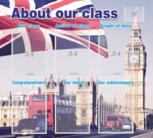 Стенд "About our class" - fgospostavki.ru - Артёмовский