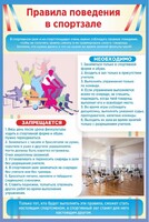 Стенд "Правила поведения в спортзале №1" - fgospostavki.ru - Артёмовский