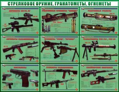 Стенд "Стрелковое оружие, гранатометы, огнеметы" Вариант 2 - fgospostavki.ru - Артёмовский