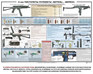 Плакат "9-мм пистолеты-пулеметы «Витязь», «Вереск»" - fgospostavki.ru - Артёмовский