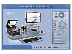 Электрифицированный информационный стенд-тренажер "Периферийные устройства персонального компьютера" с функцией контроля и обучения - fgospostavki.ru - Артёмовский