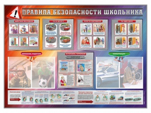 Стенд-уголок "Правила безопасности школьника" - fgospostavki.ru - Артёмовский