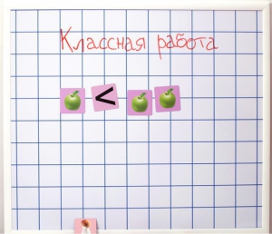 Магнитно-маркерная доска "Клетка" (86 см х 75 см) - fgospostavki.ru - Артёмовский