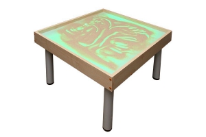 Столик на ножках для рисования песком "Радуга" с подсветкой RGB - fgospostavki.ru - Артёмовский