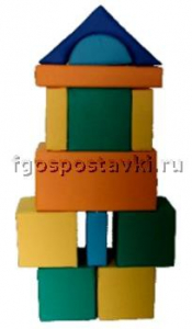 Мягкий модуль-конструктор "Городок" (12 элементов) - fgospostavki.ru - Артёмовский