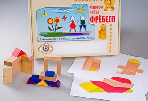 Игровой набор Фребеля "Конструктор деревянный без соединений-2" (Серия "Эксперимент") - fgospostavki.ru - Артёмовский