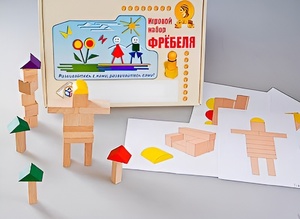 Игровой набор Фребеля "Конструктор деревянный без соединений-3" (Серия "Эксперимент") - fgospostavki.ru - Артёмовский