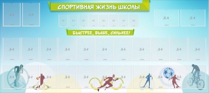 Стенд "Спортивная жизнь школы" - fgospostavki.ru - Артёмовский