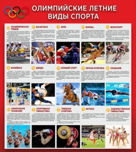 Стенд "Олимпийские летние виды спорта" - fgospostavki.ru - Артёмовский