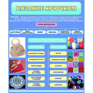 Стенд "Вязание крючком" - fgospostavki.ru - Артёмовский