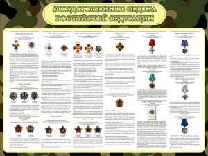 Стенд "Государственные ордена РФ" - fgospostavki.ru - Артёмовский