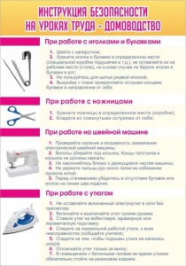 Стенд "Инструкция безопасности на уроках труда №1" - fgospostavki.ru - Артёмовский