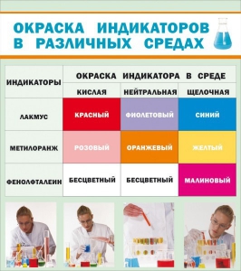Стенд "Окраска индикаторов в различных средах" - fgospostavki.ru - Артёмовский