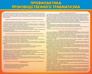 Стенд "Профилактика производственного травматизма" - fgospostavki.ru - Артёмовский
