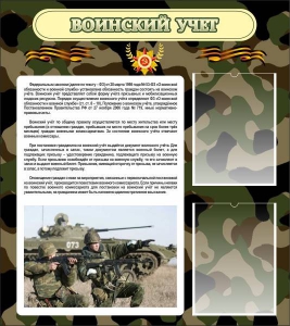 Стенд "Воинский учет" Вариант 2 - fgospostavki.ru - Артёмовский