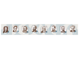 Стенд-лента "Выдающиеся ученые-историки" - fgospostavki.ru - Артёмовский