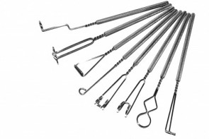 Комплект "Массажные логопедические зонды хромированные с толстыми ручками Новикова Е.В" (8 штук) - fgospostavki.ru - Артёмовский